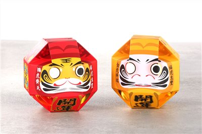 祈福達摩虎年存錢筒(單入，黃紅)＋２色